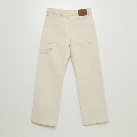 Pantalon en twill undyed