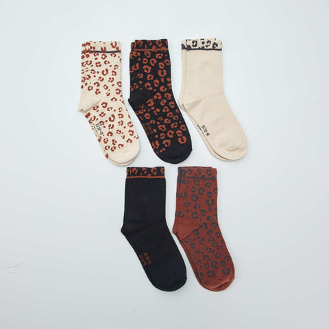 Lot de 5 paires de chaussettes fantaisies