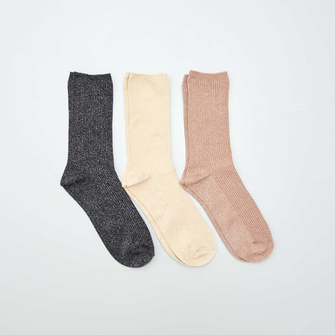 Lot de 3 paires de chaussettes fantaisies