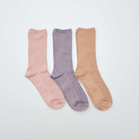 Lot de 3 paires de chaussettes fantaisies