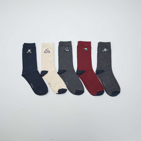 Chaussettes hautes en maille - Lot de 5