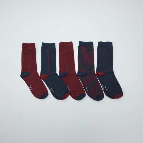 Chaussettes hautes en maille - Lot de 5