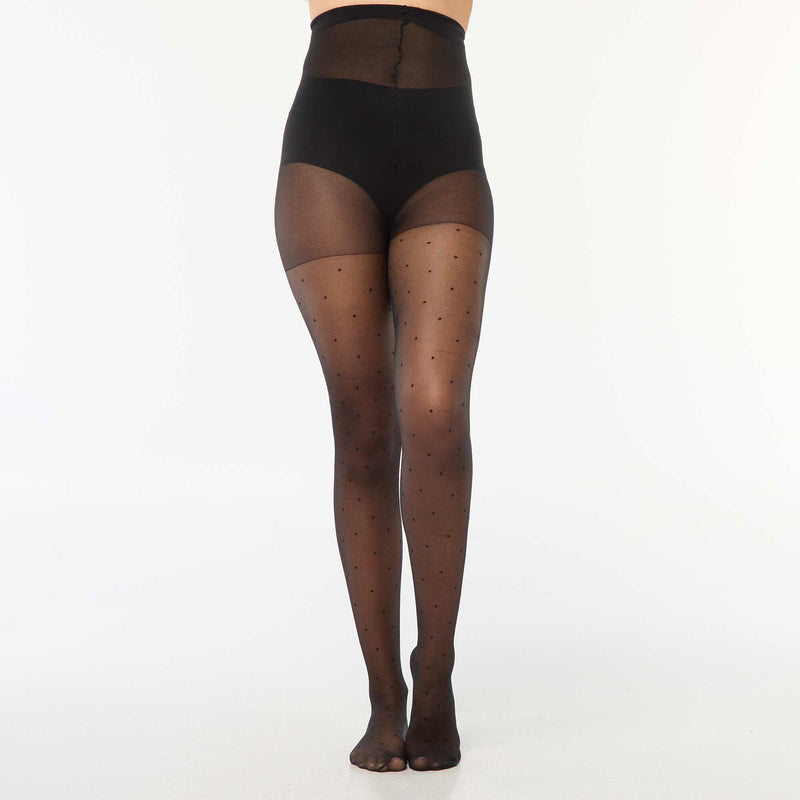Collants plumetis à pois - 30D