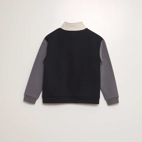 Sweat col camionneur colorblock