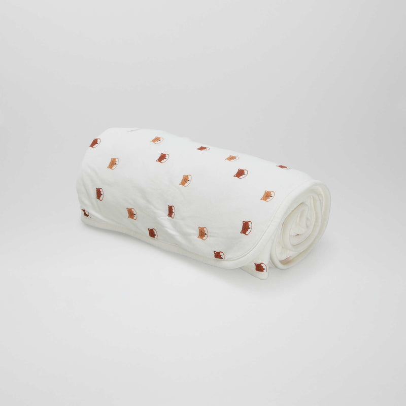 Couverture imprimée avec intérieur effet polaire