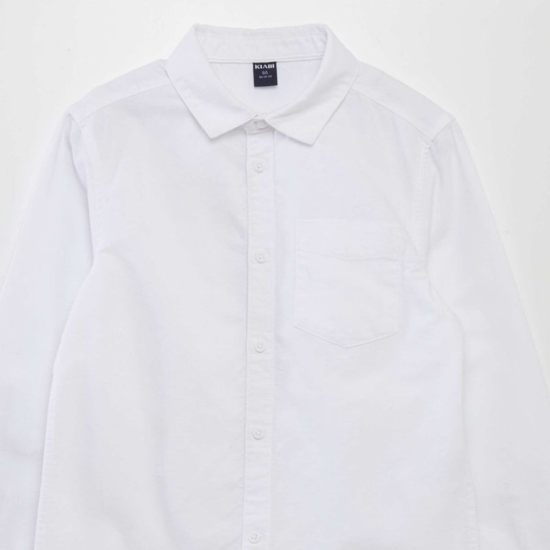Chemise manches longues oxford
