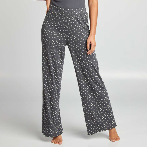 Pantalon de pyjama en maille pointelle