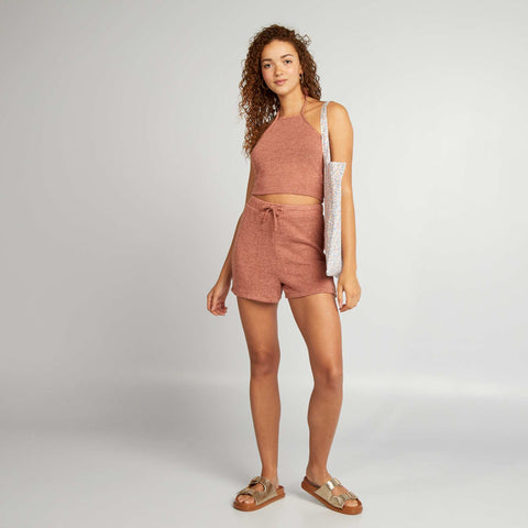 Short effet tricot