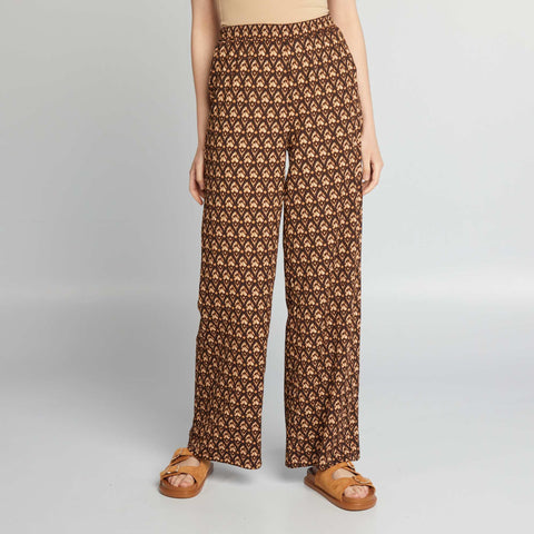 Pantalon fluide imprimé