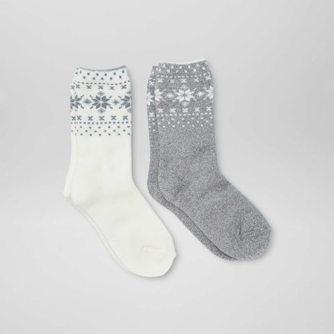 Lot de 2 paires de chaussettes isolantes