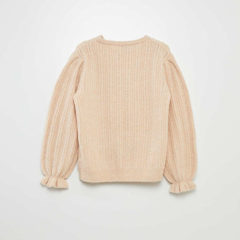 Pull en maille pointelle