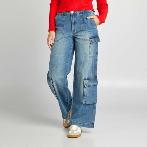 Pantalon multipoche en jean