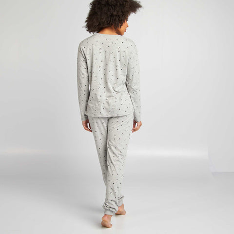 Ensemble pyjama tee-shirt + pantalon imprimé