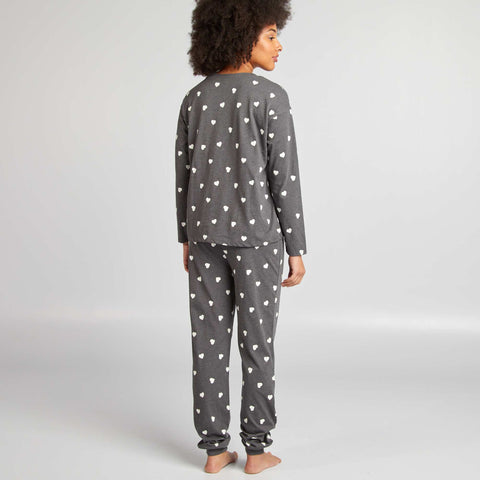 Ensemble pyjama tee-shirt + pantalon imprimé