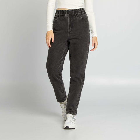 Pantalon denim coupe mom