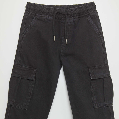 Pantalon denim multipoches