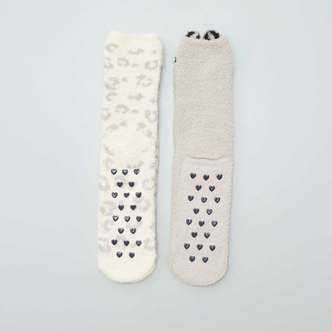 Lot de 2 paires de chaussettes fantaisies