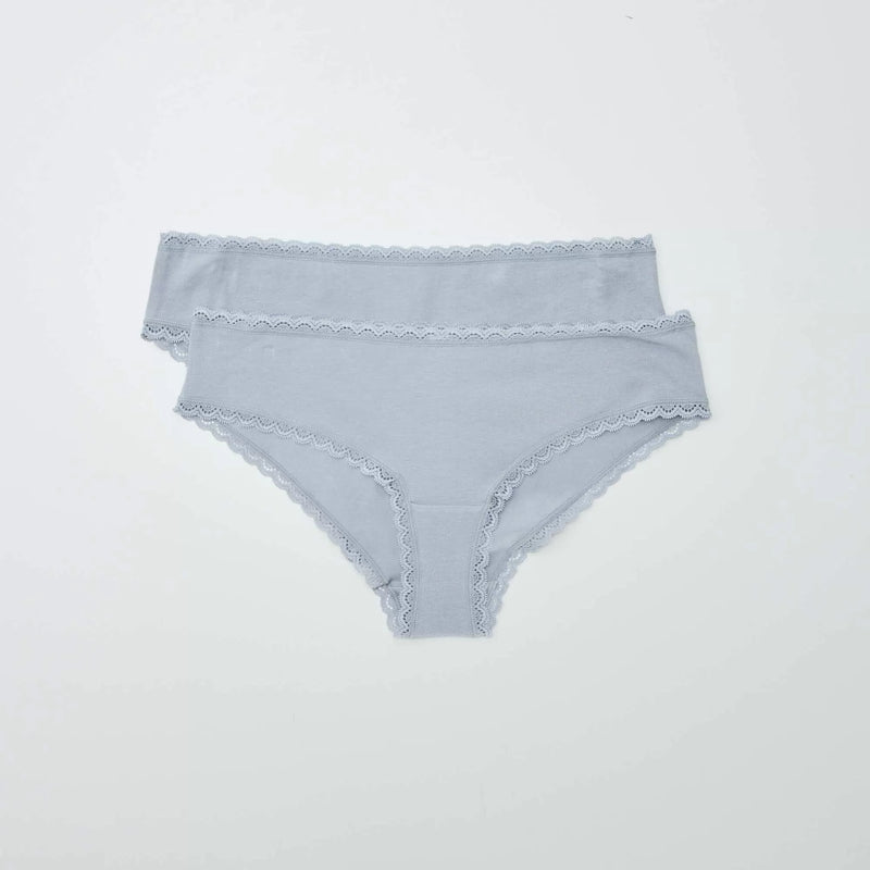 Lot de 2 shorties coton