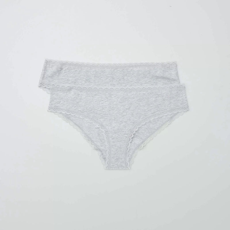 Lot de 2 shorties coton