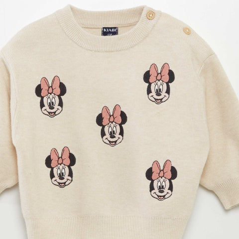 Pull 'Minnie' 'Disney' avec broderies