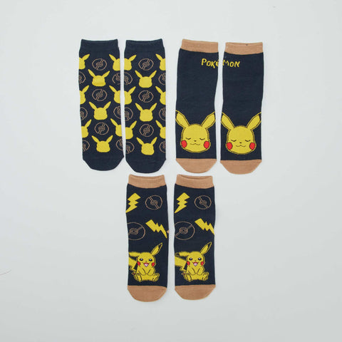 Chaussettes 'Pokémon' - Lot de 3