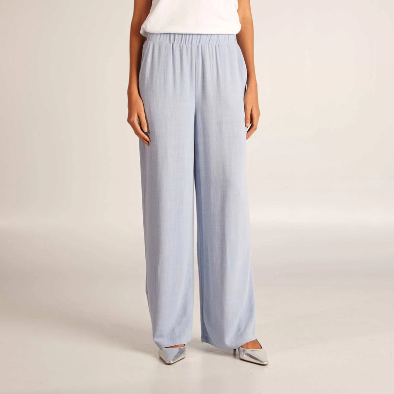 Pantalon large uni