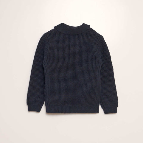 Pull en tricot avec col châle