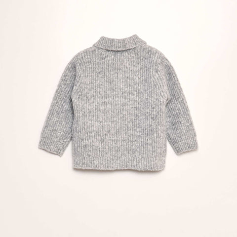 Pull en tricot col polo