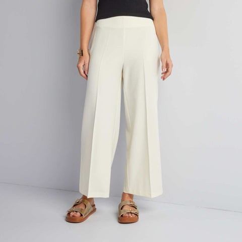 Pantalon tailleur taille haute