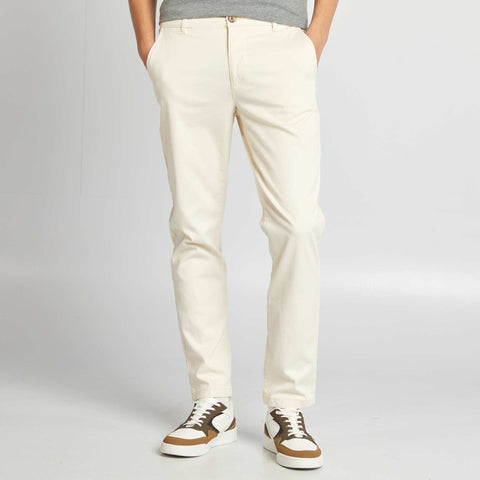 Pantalon en dobby undyed