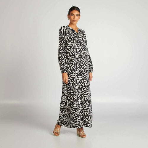 Robe longue à motif