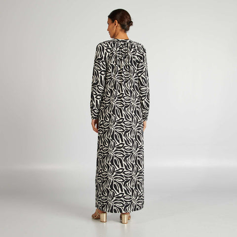 Robe longue à motif