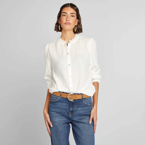 Chemisier en gaze de coton