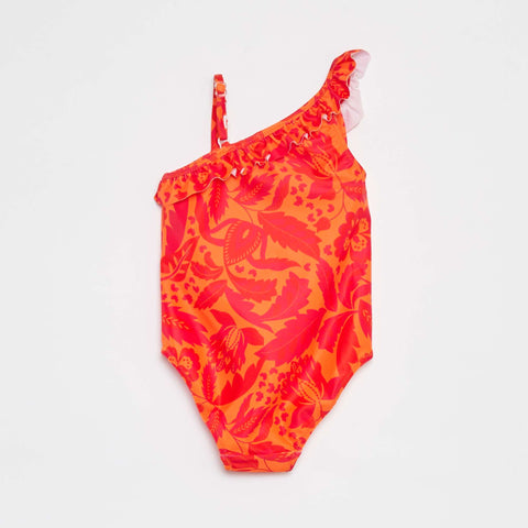 Maillot de bain asymétrique avec imprimé - 1 pièce
