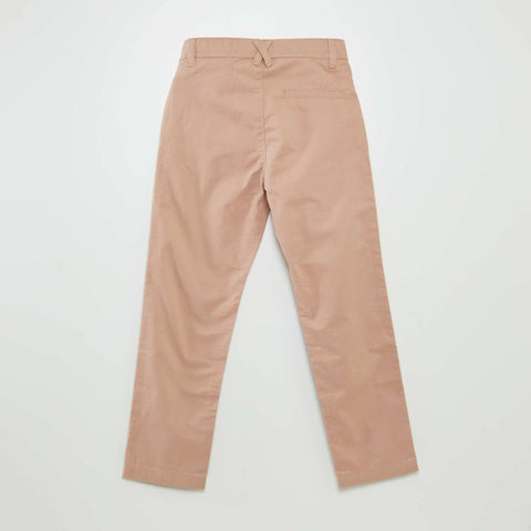 Pantalon chino droit uni