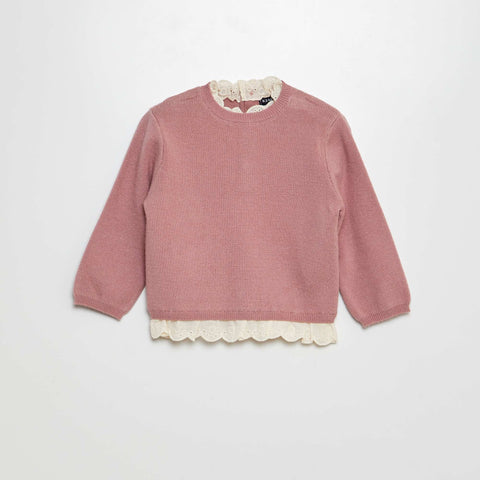 Ensemble pull avec broderies + legging - 2 pièces