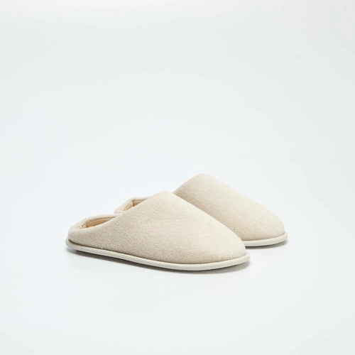 Chaussons mules unis