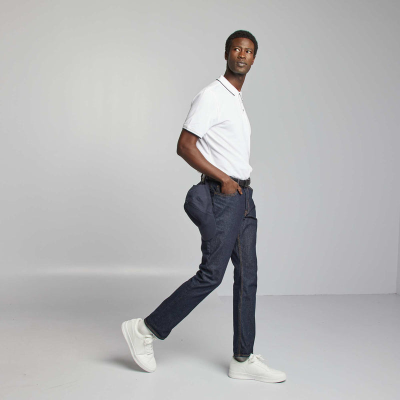 Polo en piqué  de coton