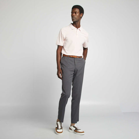 Polo en piqué  de coton