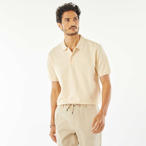 Polo en piqué  de coton