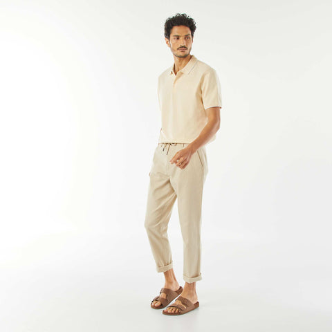Polo en piqué  de coton