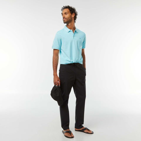 Polo en piqué  de coton