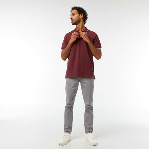 Polo en piqué  de coton