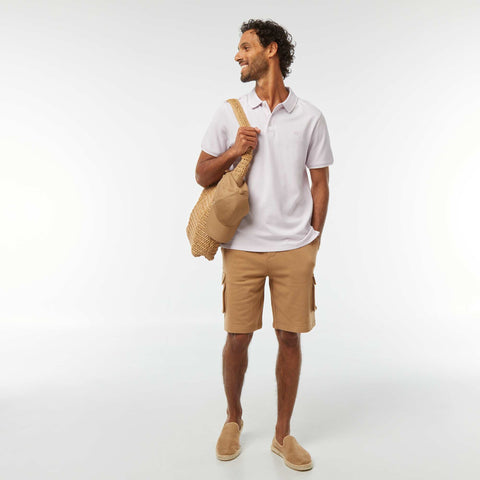 Polo en piqué  de coton