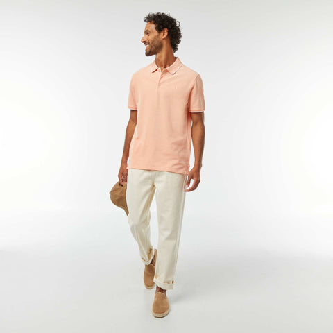 Polo en piqué  de coton