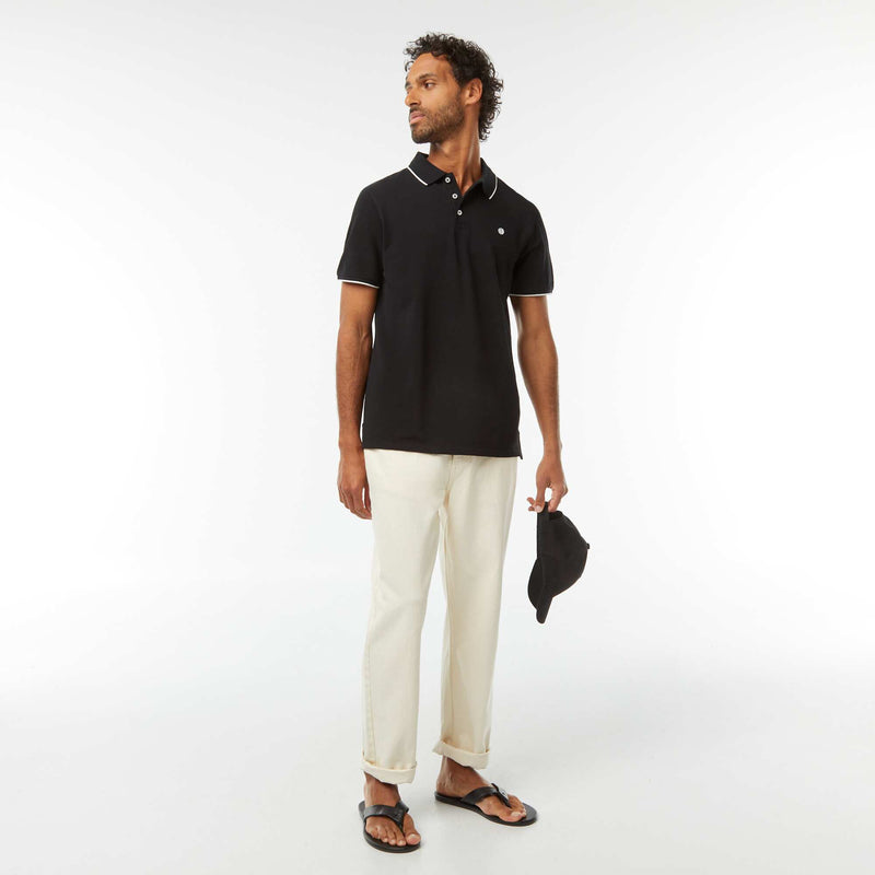 Polo en piqué  de coton