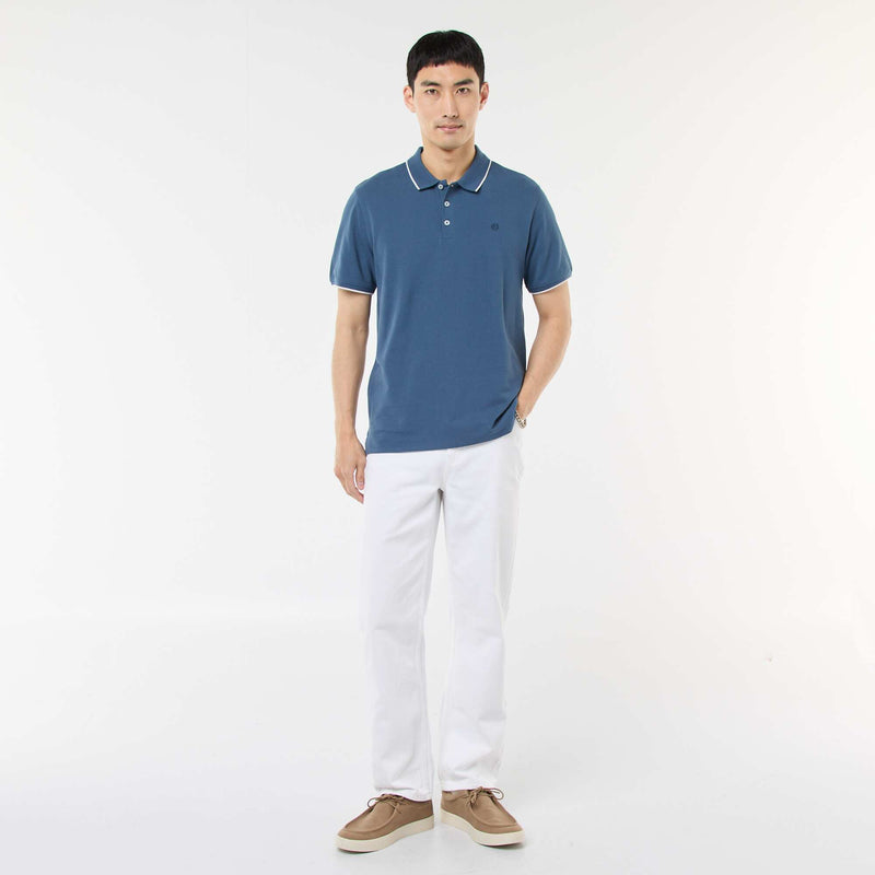 Polo en piqué  de coton
