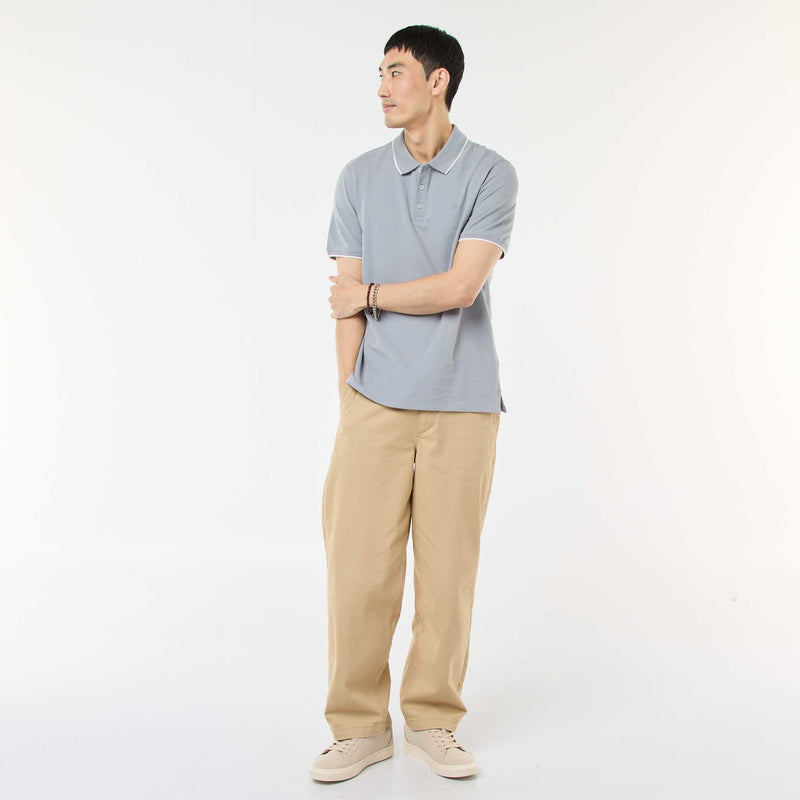 Polo en piqué  de coton
