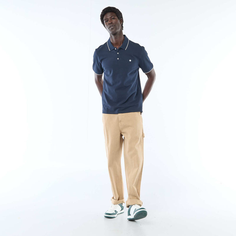 Polo en piqué  de coton