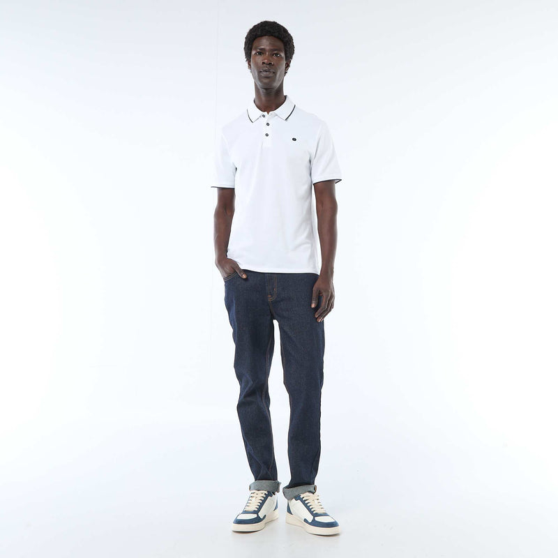 Polo en piqué  de coton